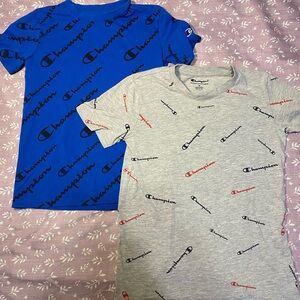 Blue/Grey Champion t-shirts , little boy -8-9 year old!